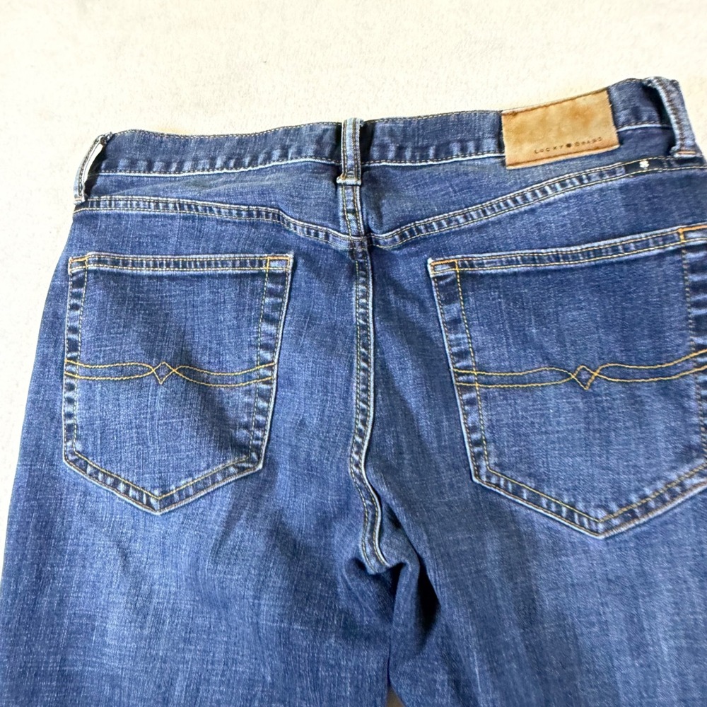 Lucky Brand 121 Heritage Slim Mens Jeans Blue Medium Wash 32x30 Handcrafted D